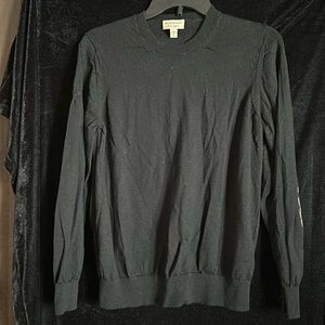 Black Burberry sweater.